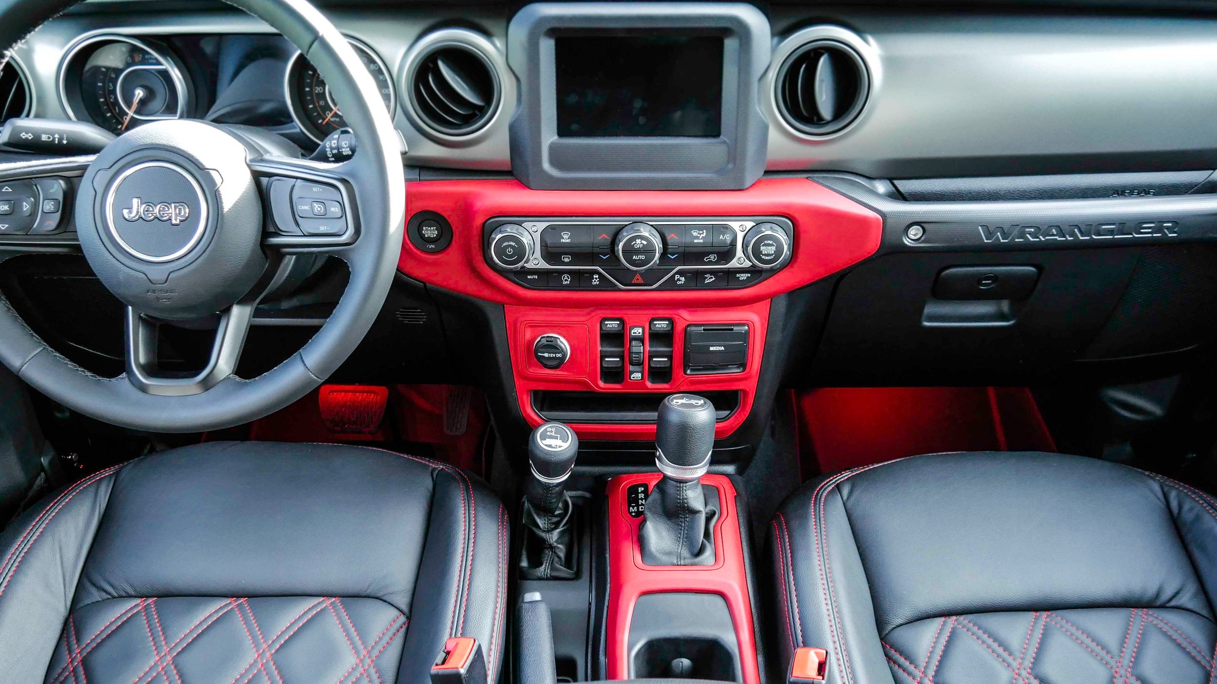 Jeep Black Widow Red Interior